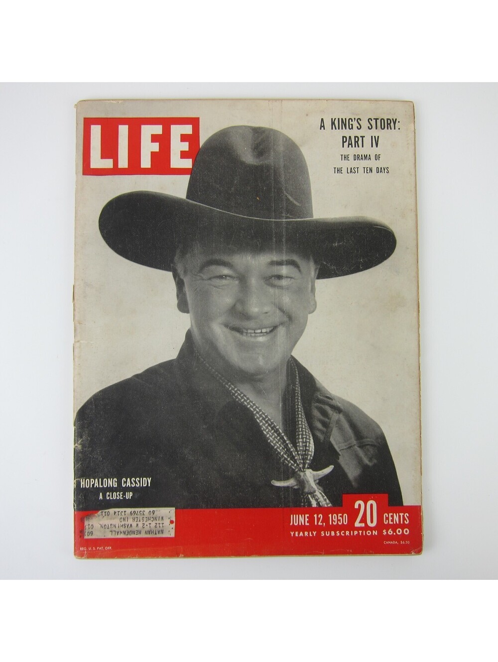LIFE Magazine June 12 1950 Hopalong Cassidy Marlene Dietrich Kings Story Vintage